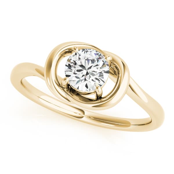 Diamond Fashion Love Knot (1/2 ct. tw.), Front view in yellow gold