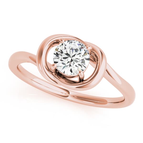 Diamond Fashion Love Knot (1/2 ct. tw.), Front view in rose gold