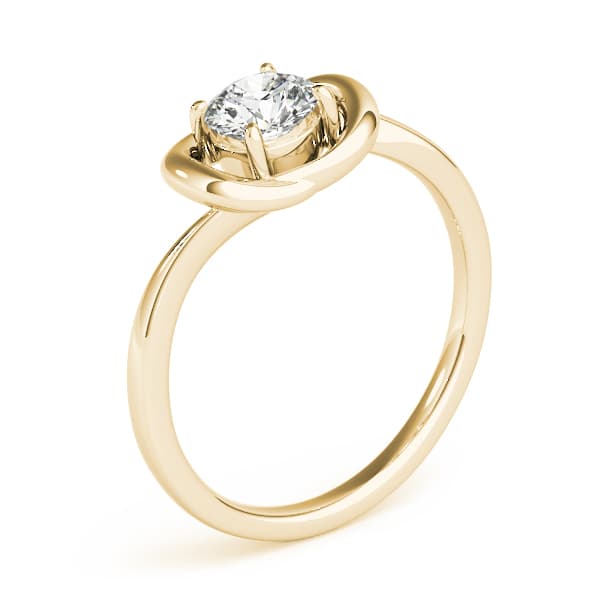 Diamond Fashion Love Knot (1/2 ct. tw.), Angle view in yellow gold