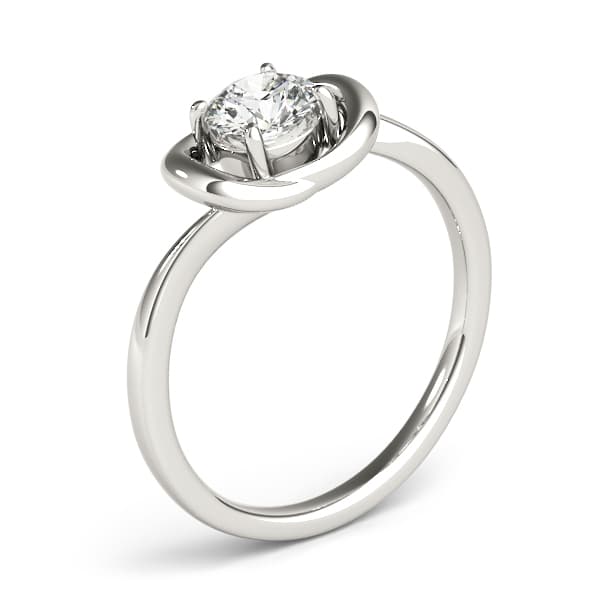 Diamond Fashion Love Knot (1/2 ct. tw.), Angle view in white gold or platinum