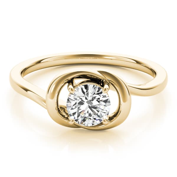 Diamond Fashion Love Knot (1/2 ct. tw.), On hand view in yellow gold