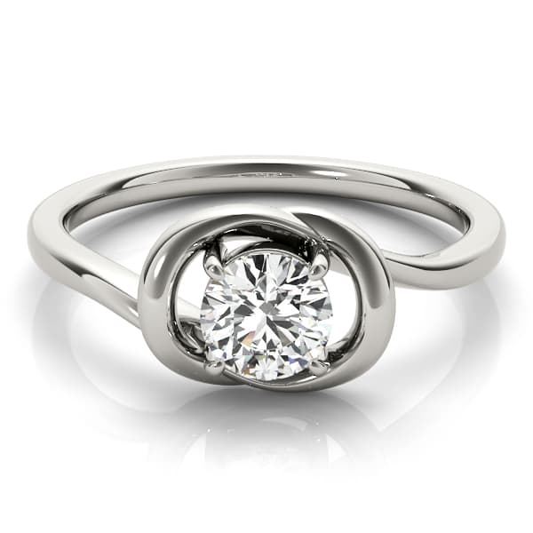 Diamond Fashion Love Knot (1/2 ct. tw.), On hand view in white gold or platinum