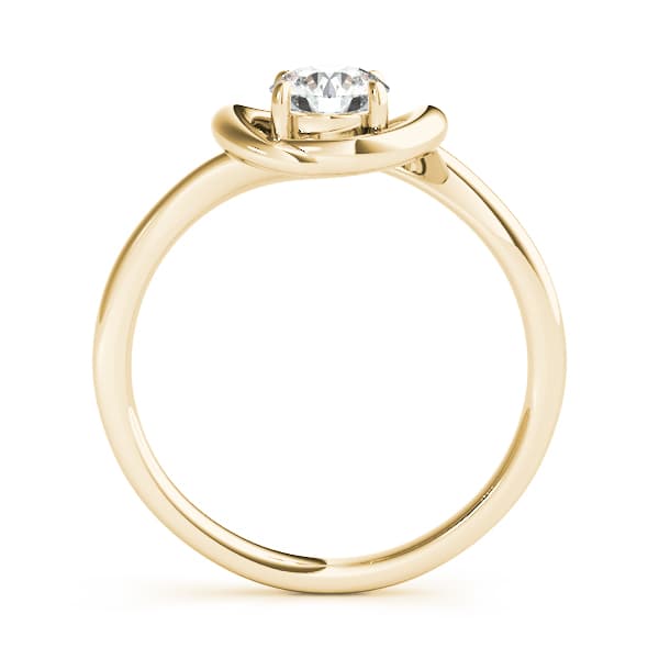 Diamond Fashion Love Knot (1/2 ct. tw.), Side view in yellow gold