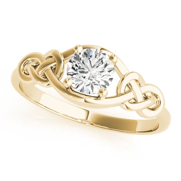 Diamond Fashion Love Knot (1/3 ct. tw.), Front view in yellow gold