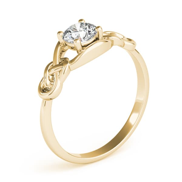 Diamond Fashion Love Knot (1/3 ct. tw.), Angle view in yellow gold