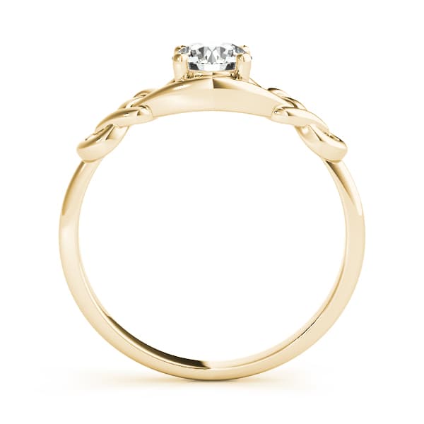 Diamond Fashion Love Knot (1/3 ct. tw.), Side view in yellow gold
