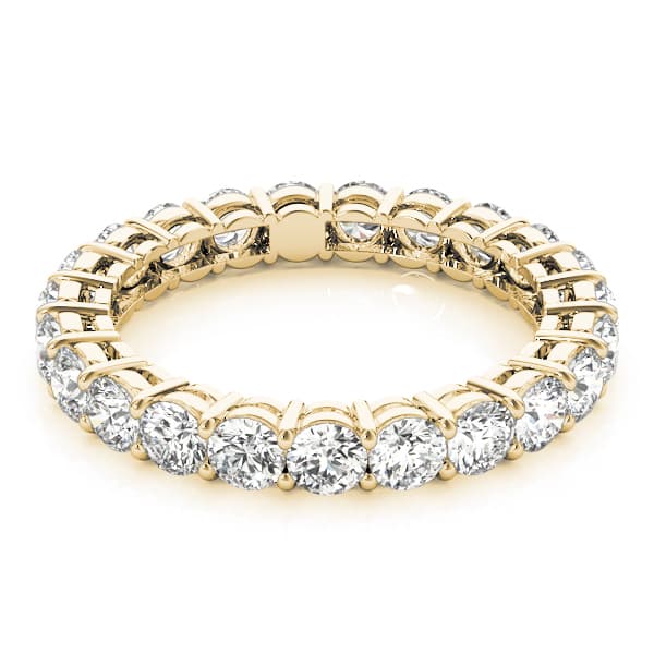 Eternity Wedding Band (0.96 ct. tw.), On hand view in yellow gold