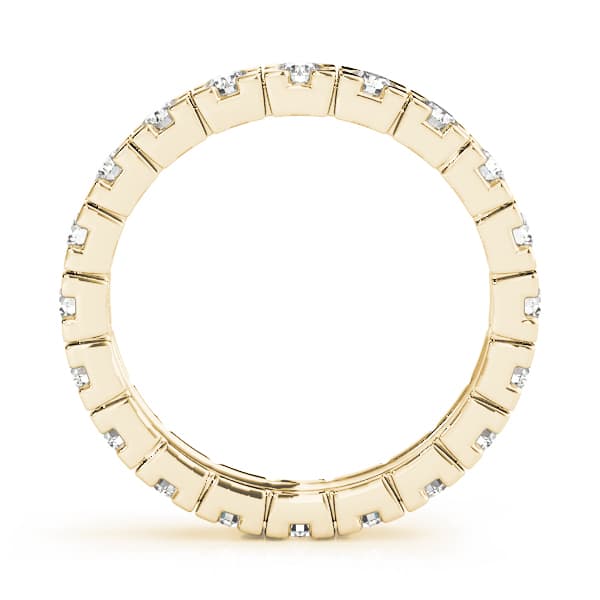 Eternity Wedding Band (0.85 ct. tw.), Side view in yellow gold