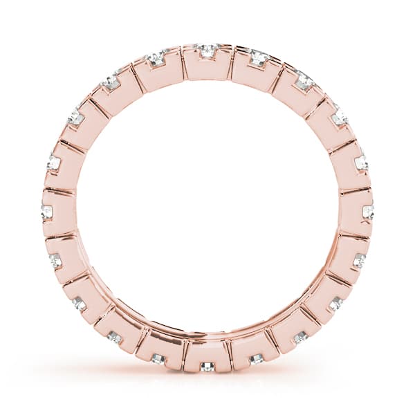 Eternity Wedding Band (1 ct. tw.), Side view in rose gold
