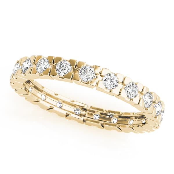 Eternity Wedding Band (5/8 ct. tw.), Front view in yellow gold