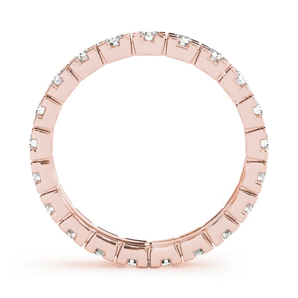Eternity Wedding Band (5/8 ct. tw.), Side view in rose gold