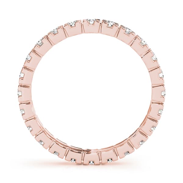 Eternity Wedding Band (0.4 ct. tw.), Side view in rose gold
