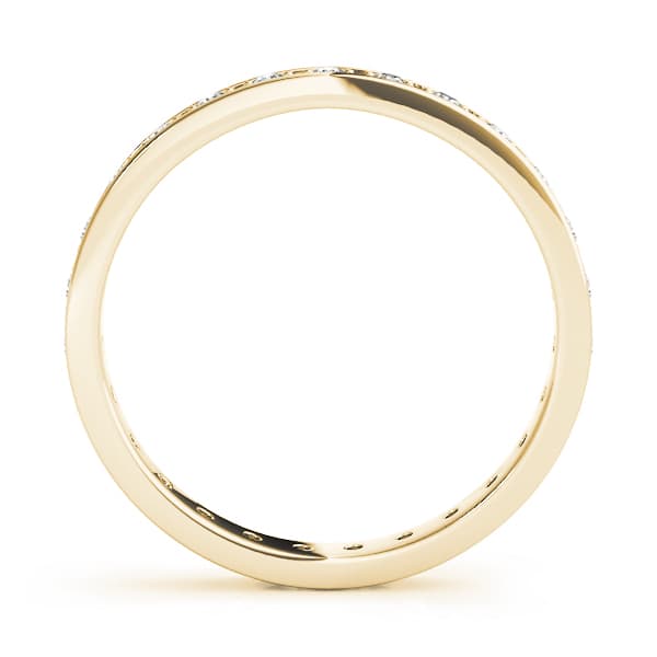Eternity Wedding Band (1/4 ct. tw.), Side view in yellow gold