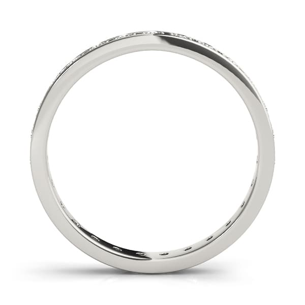 Eternity Wedding Band (0.29 ct. tw.), Side view in white gold or platinum