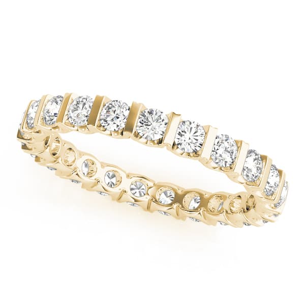 Eternity Wedding Band (1 ct. tw.), Front view in yellow gold