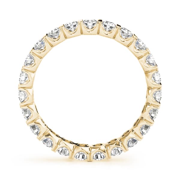 Eternity Wedding Band (1 ct. tw.), Side view in yellow gold