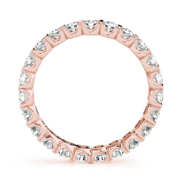 Eternity Wedding Band (1 ct. tw.), Side view in rose gold