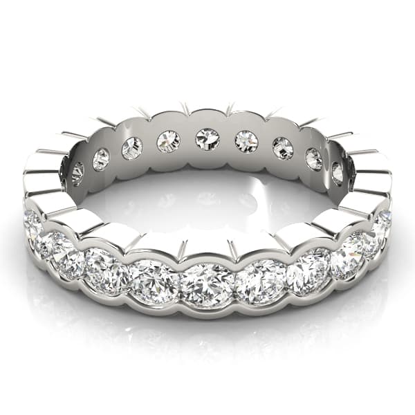 Eternity Wedding Band (0.9 ct. tw.), On hand view in white gold or platinum
