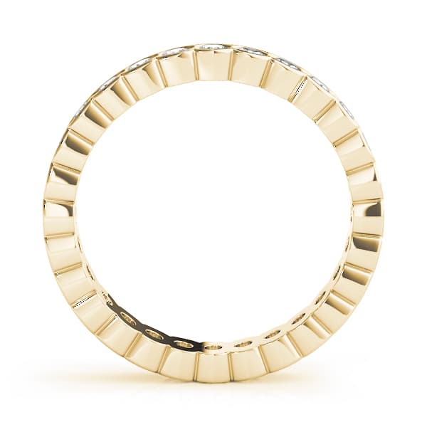 Eternity Wedding Band (0.9 ct. tw.), Side view in yellow gold