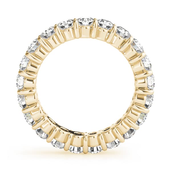 Eternity Wedding Band (3.3 ct. tw.), Side view in yellow gold