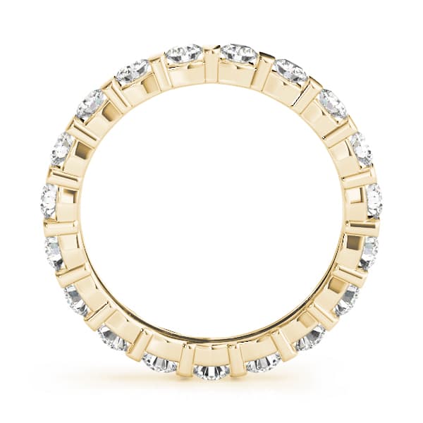 Eternity Wedding Band (1 1/3 ct. tw.), Side view in yellow gold
