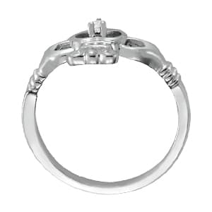 Diamond Fashion Religious (0.03 ct. tw.), Side view in white gold or platinum