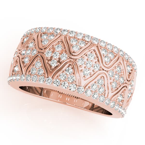 Diamond Fashion Fashion Rings (0.54 ct. tw.), Front view in rose gold