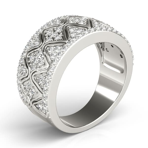 Diamond Fashion Fashion Rings (0.54 ct. tw.), Angle view in white gold or platinum
