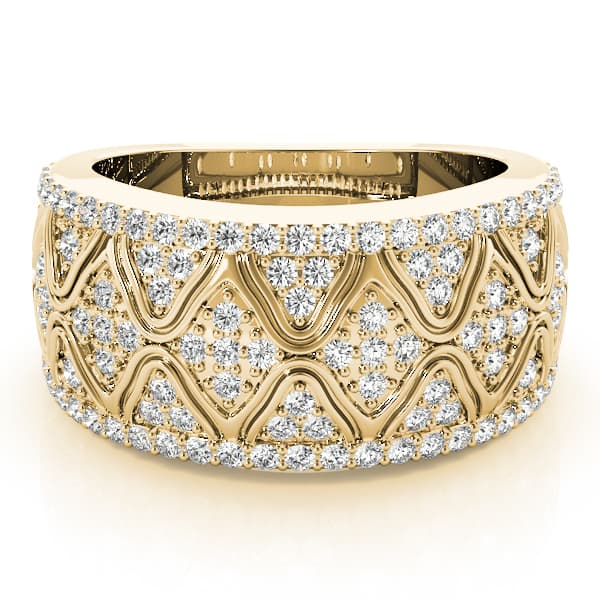 Diamond Fashion Fashion Rings (0.54 ct. tw.), On hand view in yellow gold