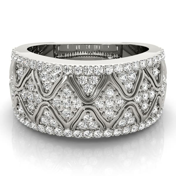 Diamond Fashion Fashion Rings (0.54 ct. tw.), On hand view in white gold or platinum