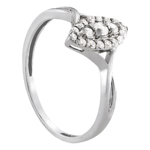 Diamond Fashion Cluster (1/4 ct. tw.), Side view in white gold or platinum
