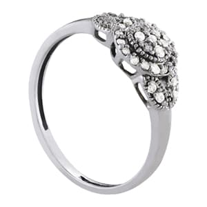 Diamond Fashion Cluster (1/4 ct. tw.), Side view in white gold or platinum