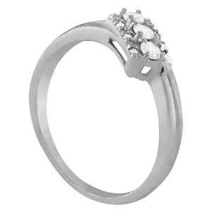 Diamond Fashion Fashion Rings (0.28 ct. tw.), Side view in white gold or platinum