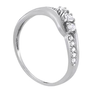 Diamond Fashion Fashion Rings (0.18 ct. tw.), Side view in white gold or platinum