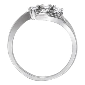 Diamond Fashion Fashion Rings (0.3 ct. tw.), Side view in white gold or platinum
