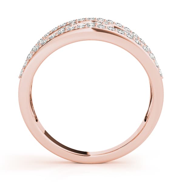 Diamond Fashion Fashion Rings (1/2 ct. tw.), Side view in rose gold
