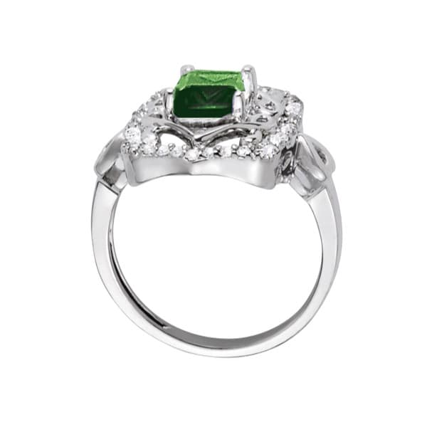 Fashion Rings (0.22 ct. tw.), Side view in white gold or platinum