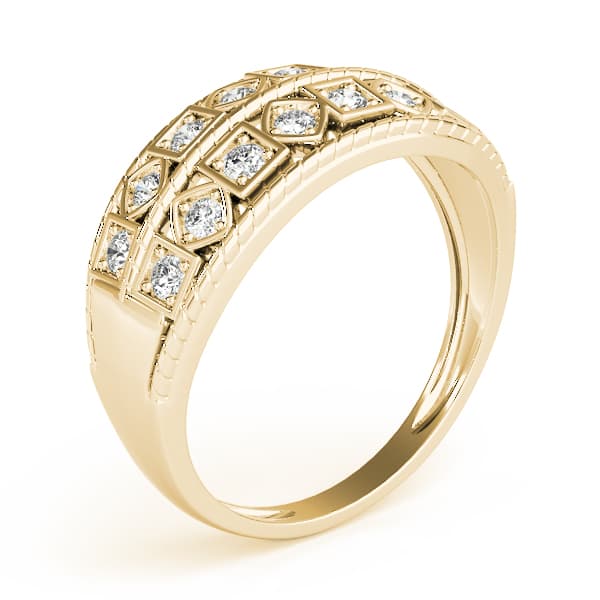 Diamond Fashion Fashion Rings (0.27 ct. tw.), Angle view in yellow gold