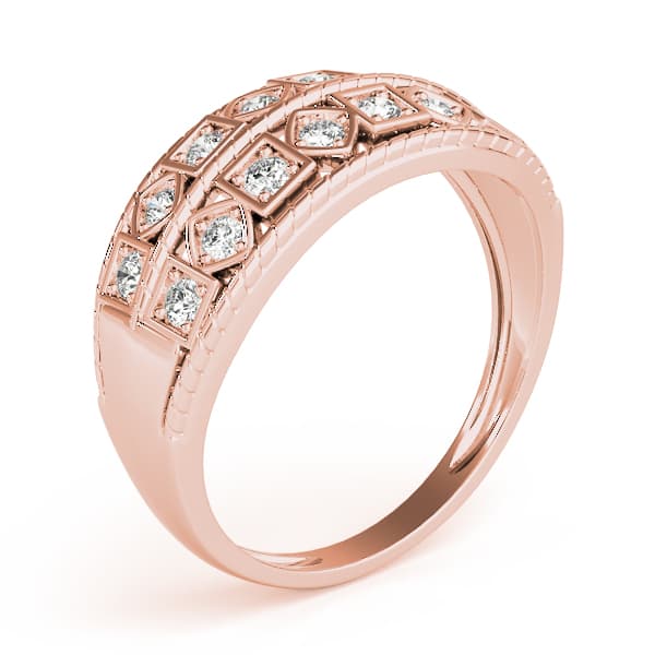 Diamond Fashion Fashion Rings (0.27 ct. tw.), Angle view in rose gold
