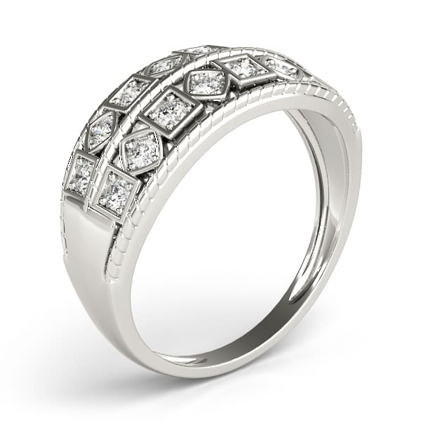 Diamond Fashion Fashion Rings (0.27 ct. tw.), Angle view in white gold or platinum