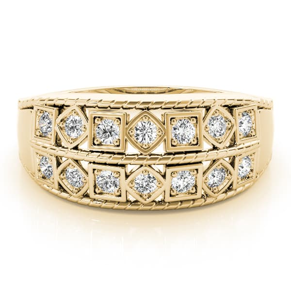 Diamond Fashion Fashion Rings (0.27 ct. tw.), On hand view in yellow gold