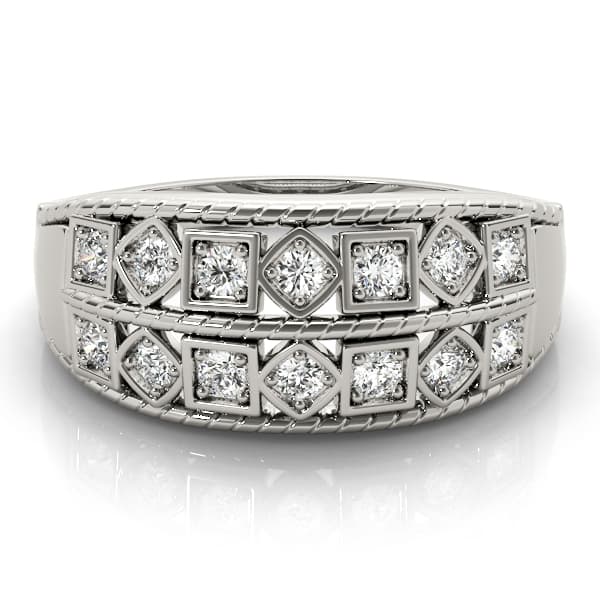 Diamond Fashion Fashion Rings (0.27 ct. tw.), On hand view in white gold or platinum