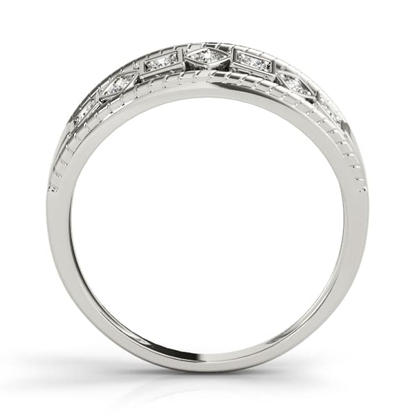 Diamond Fashion Fashion Rings (0.27 ct. tw.), Side view in white gold or platinum