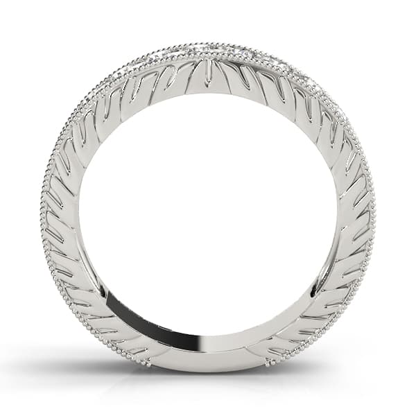 Pavé Wedding Band (3/8 ct. tw.), Side view in white gold or platinum