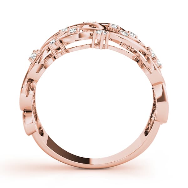 Swirl Fashion Ring (0.21 ct. tw.), Side view in rose gold