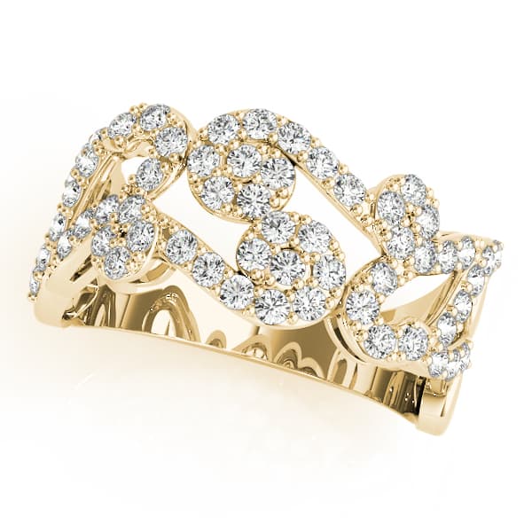 Diamond Fashion Fashion Rings (0.58 ct. tw.), Front view in yellow gold