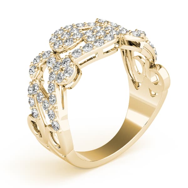 Diamond Fashion Fashion Rings (0.58 ct. tw.), Angle view in yellow gold