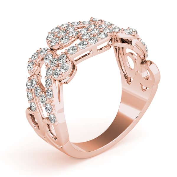Diamond Fashion Fashion Rings (0.58 ct. tw.), Angle view in rose gold