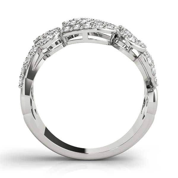Diamond Fashion Fashion Rings (0.58 ct. tw.), Side view in white gold or platinum