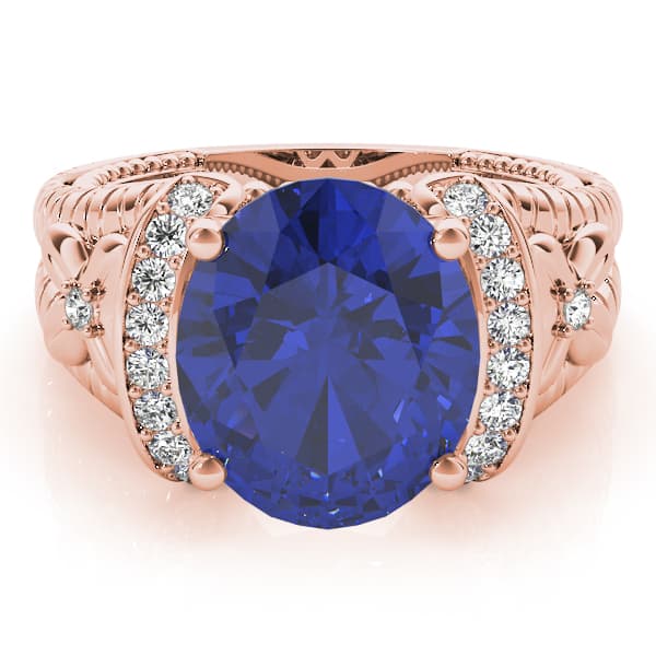 Oval - Textured Color (0.18 ct. tw.), On hand view in rose gold